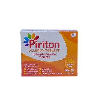 PIRITON ALLERGY TABLETS (Chlorphenamine maleate)